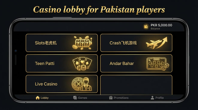 Lobby view of s77game for Pakistan users - 4